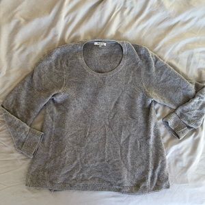 Madewell gray large pullover riverside sweater